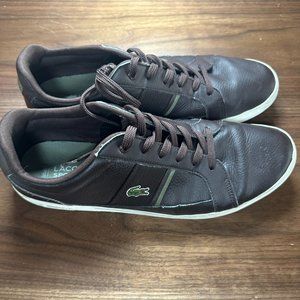 Lacoste Mens Size 12 Brown Casual Shoe.